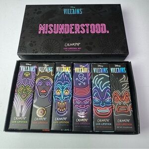 COLOURPOP‎ Disney Villains Misunderstood Luxe Lipstick Set Crème and Matte NEW